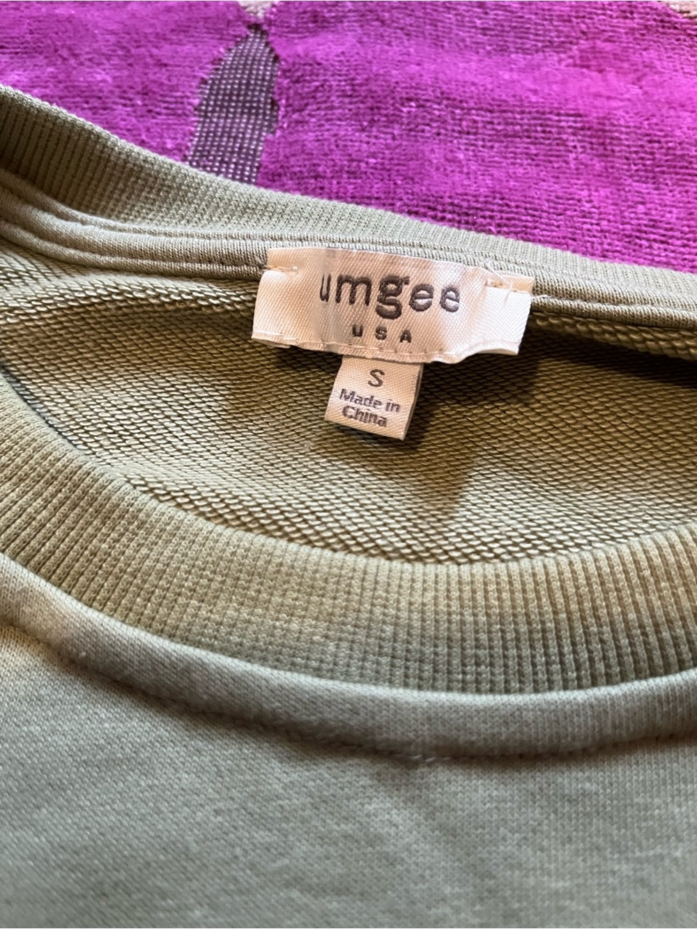 Denim Sleeve Mixed Media Sweatshirt - Picture 7 of 12